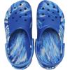 Crocs Women’s Classic Marbled Tie-dye Clogs(Blue Bolt/Multi)