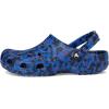 Crocs Women’s Classic Marbled Tie-dye Clogs(Blue Bolt/Multi Confetti)