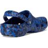 Crocs Women’s Classic Marbled Tie-dye Clogs(Blue Bolt/Multi Confetti)
