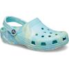 Crocs Women’s Classic Marbled Tie-dye Clogs(Pure Water/Multi)