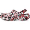 Crocs Women’s Classic Marbled Tie-dye Clogs(Red/Multi Confetti)