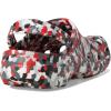 Crocs Women’s Classic Marbled Tie-dye Clogs(Red/Multi Confetti)