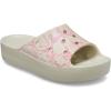 Crocs Women’s Classic Platform Slide Sandal(Bone Multi)