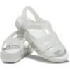 Crocs Girls’ Isabella Glitter Sandals(Silver Glitter)
