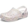 Crocs Unisex Adult Classic Glitter Clogs(White/Multi)