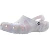 Crocs Women’s Classic Marbled Tie-dye Clogs(White Pink Marble)