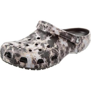 Crocs Kids’ Classic Clogs(Black/Bleach Dye)