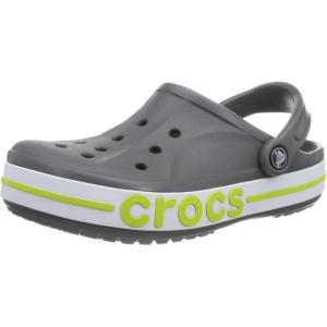 Crocs Kids’ Classic Clogs(Slate Grey/Lime Punch)