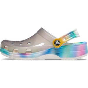 Crocs Kids’ Classic Clogs(Translucent Solar Rainbow Pastel)