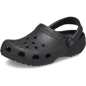 Crocs Unisex Adult Classic Glitter Clogs(Black Glitter)