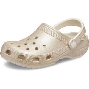 Crocs Unisex Adult Classic Glitter Clogs(Champagne Glitter)
