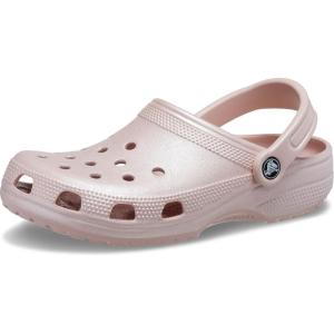 Crocs Unisex Adult Classic Glitter Clogs(Pink Clay Simmer)