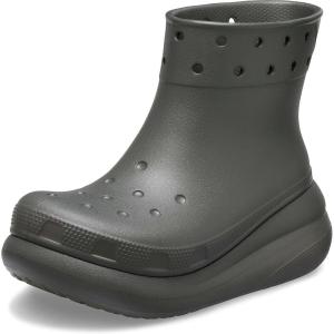 Crocs Unisex Crush Platform Waterproof Rain Boots(Dusty Olive)