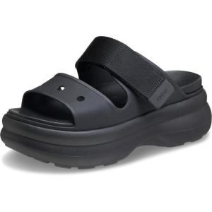 Crocs Soho Two-Strap Sandals, Platform Sandals(Black)