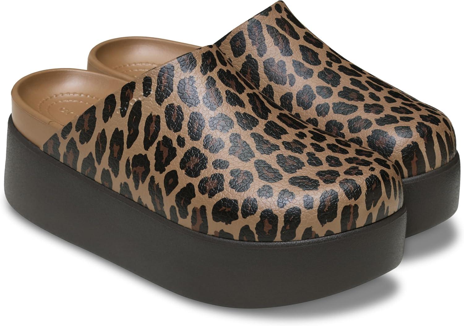 image:imageCrocs Womens Dylan Platform ClogSepiaLeopard