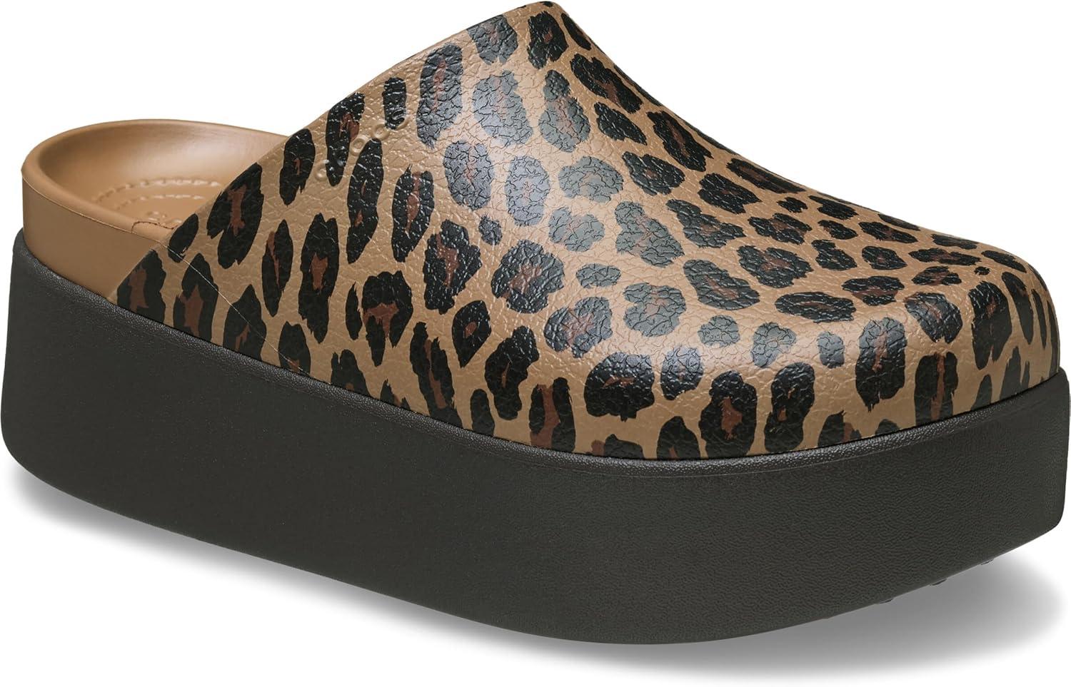 image:imageCrocs Womens Dylan Platform ClogSepiaLeopard