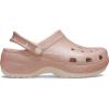 Crocs Women’s Classic Platform Glitter Clog, Quartz, 10