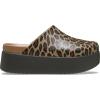 Crocs Women’s Dylan Platform Clog(Sepia/Leopard)