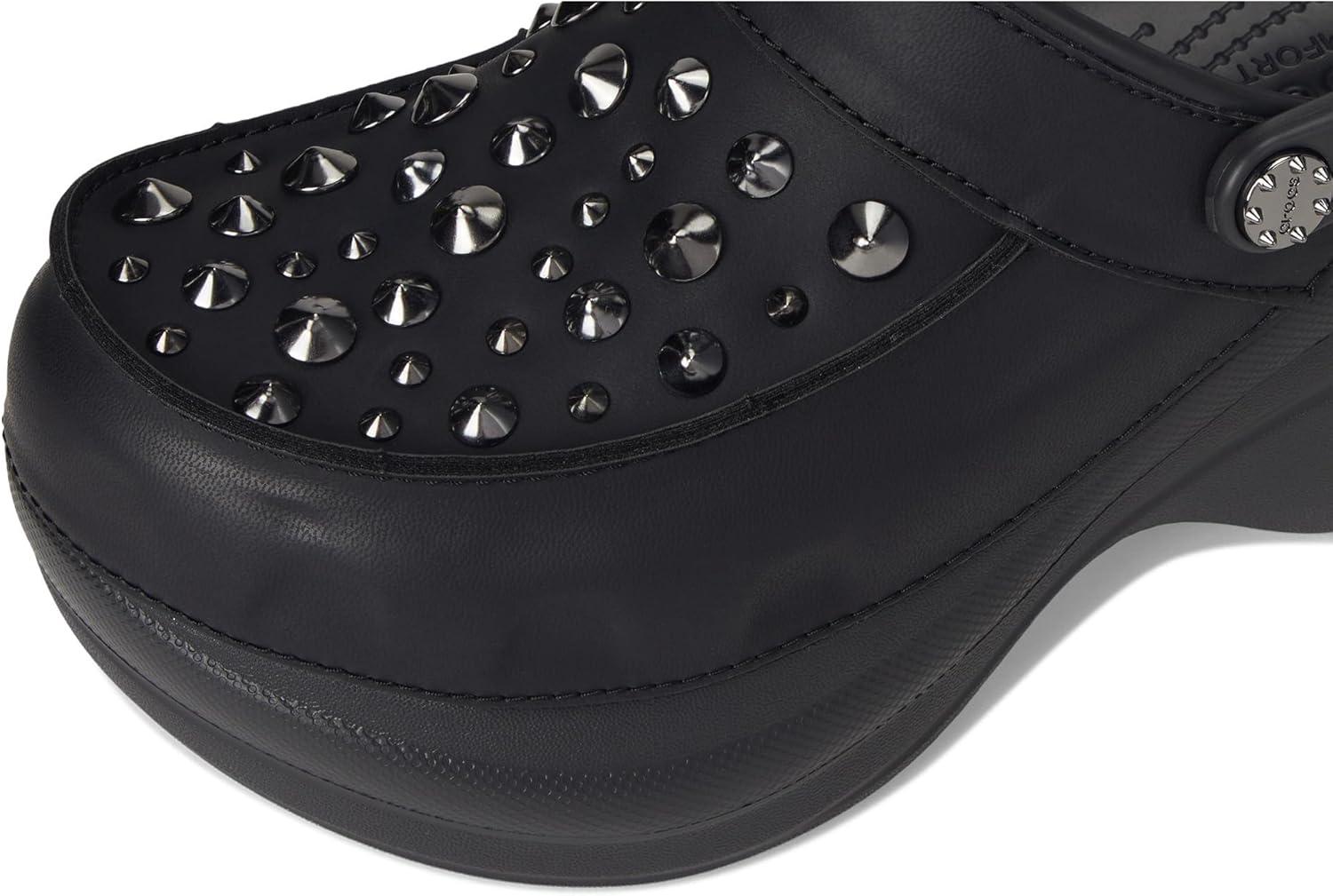 image:imageCrocs Womens Classic Bae ClogsBlack Studded