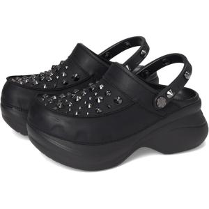 Crocs Women’s Classic Bae Clogs(Black Studded)