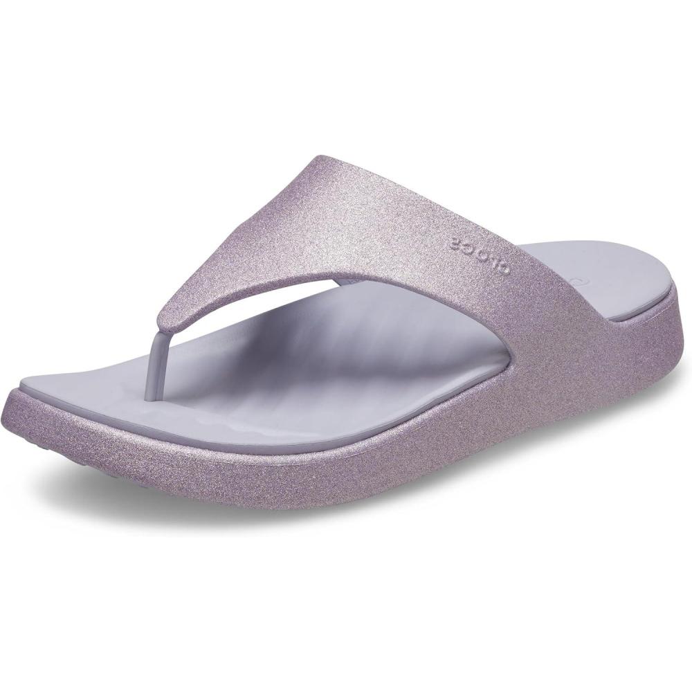 image:imageCrocs Womens Getaway Triangle Flip FlopsMauve Mist