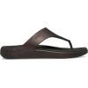 Crocs Women’s Getaway Triangle Flip Flops(Dark Cocoa)