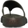 Crocs Women’s Getaway Triangle Flip Flops(Dark Cocoa)