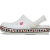 Crocs Unisex-Adult Crocband Clog(White Holiday)