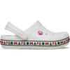 Crocs Unisex-Adult Crocband Clog(White Holiday)
