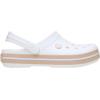 Crocs Unisex-Adult Crocband Clog(White/Pink Caramel)