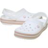 Crocs Unisex-Adult Crocband Clog(White/Pink Caramel)