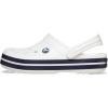 Crocs Unisex-Adult Crocband Clog(White/White/Navy)