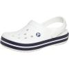 Crocs Unisex-Adult Crocband Clog(White/White/Navy)