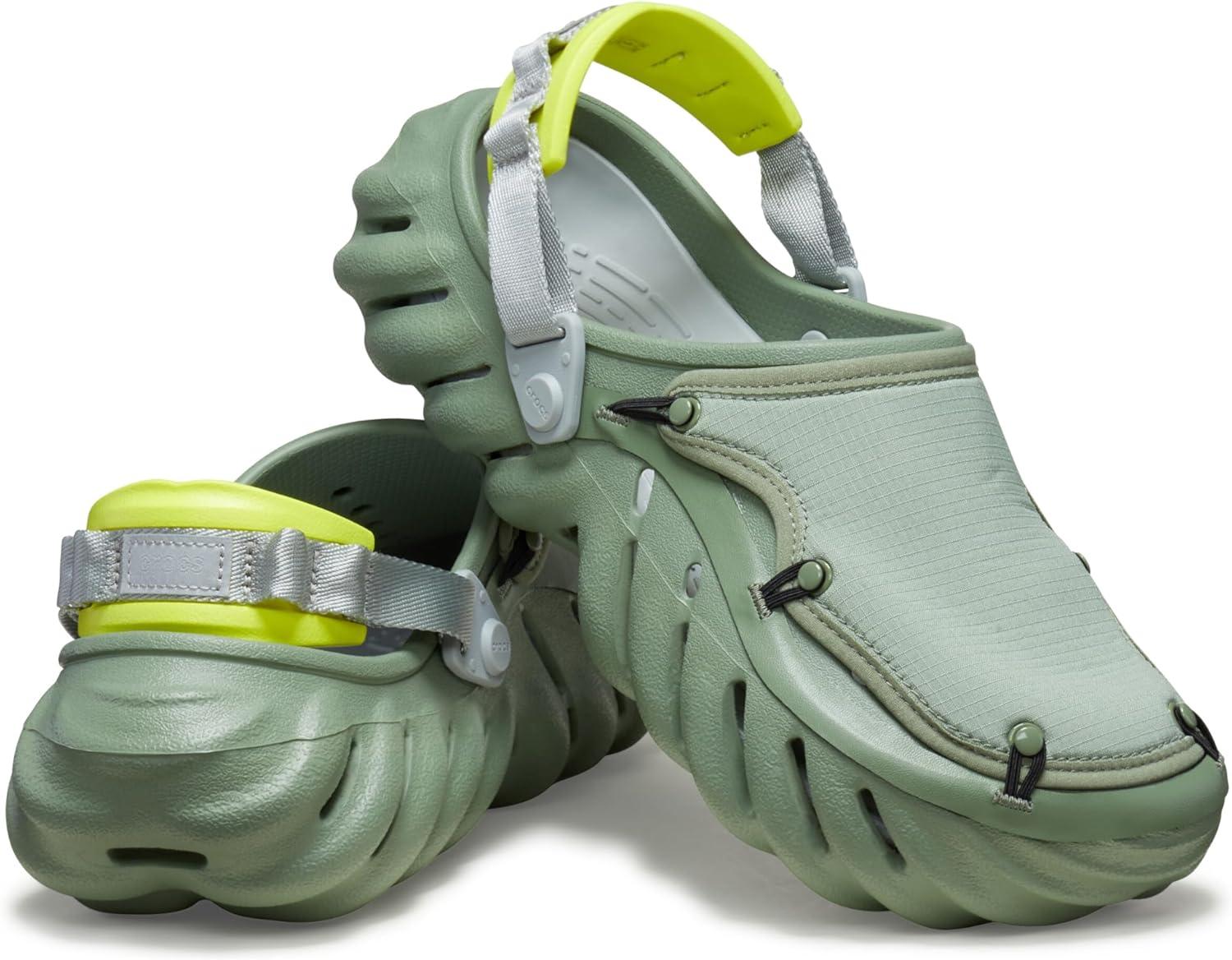 image:imageCrocs Mens Echo Crackle Slate Grey ClogsMossRipstop
