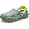 Crocs Men’s Echo Crackle Slate Grey Clogs(Moss/Ripstop)