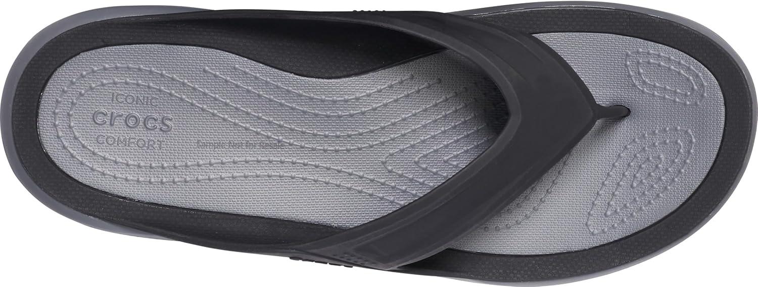 image:imageCrocs Mens Swiftwater Wave Flip Flops Sandals for MenBlackSlate Grey