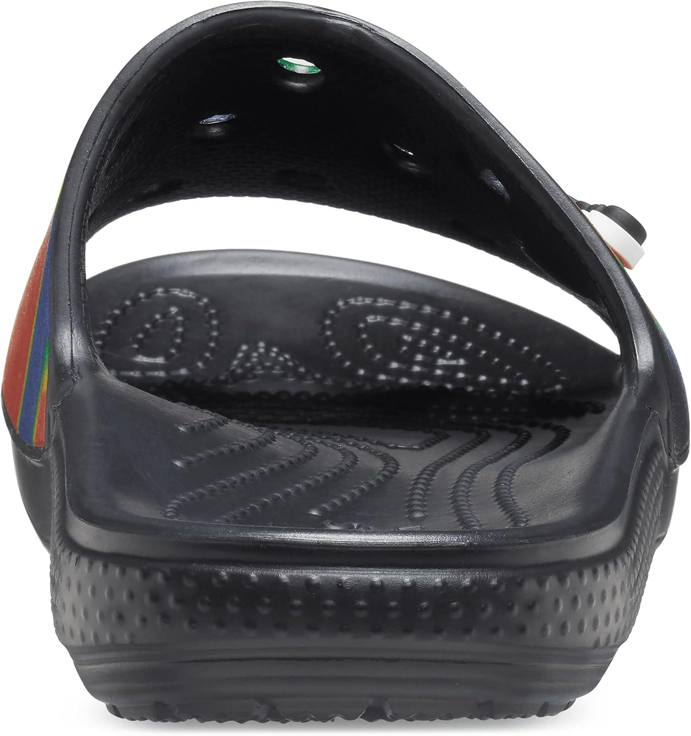 image:imageCrocs Unisex Adult Graphic Slide SandalBlackNavy