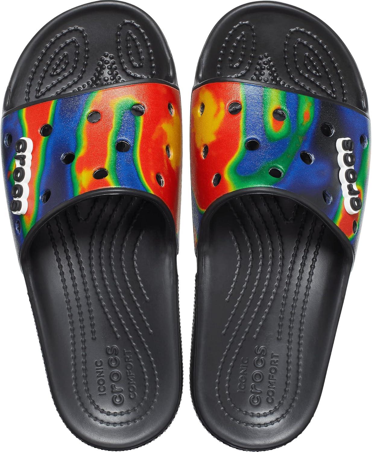 image:imageCrocs Unisex Adult Graphic Slide SandalBlackNavy