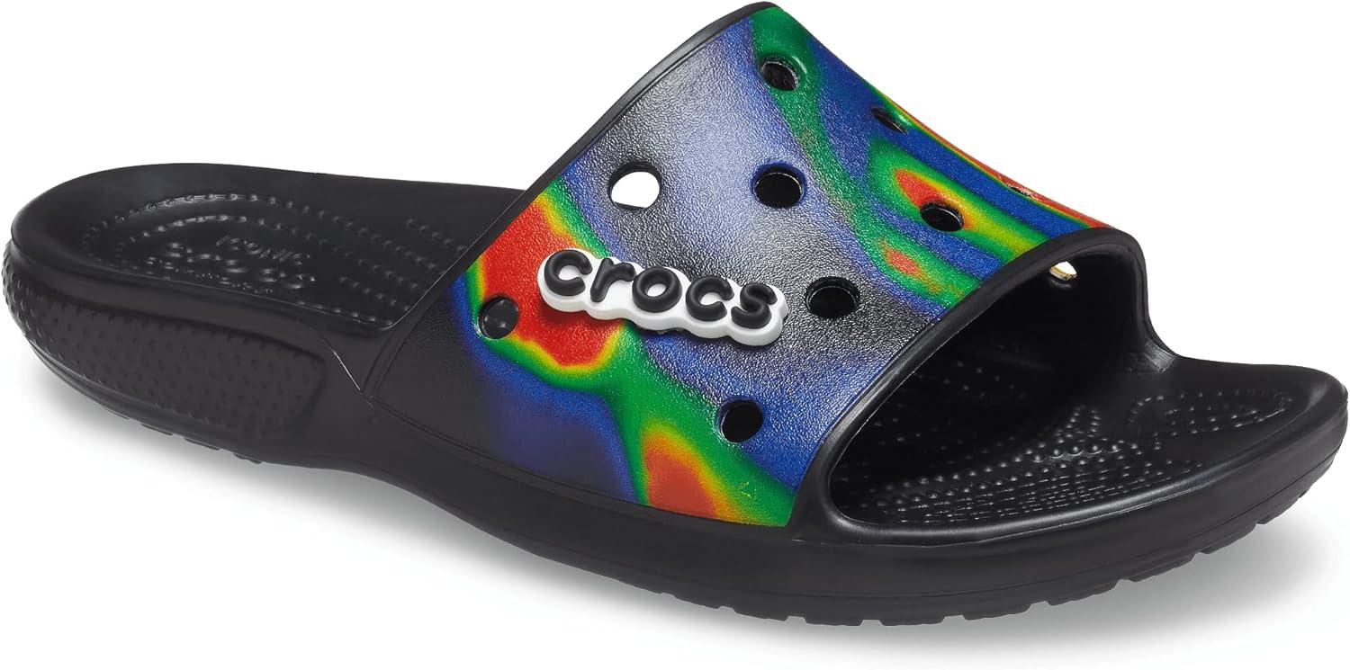 image:imageCrocs Unisex Adult Graphic Slide SandalBlackNavy
