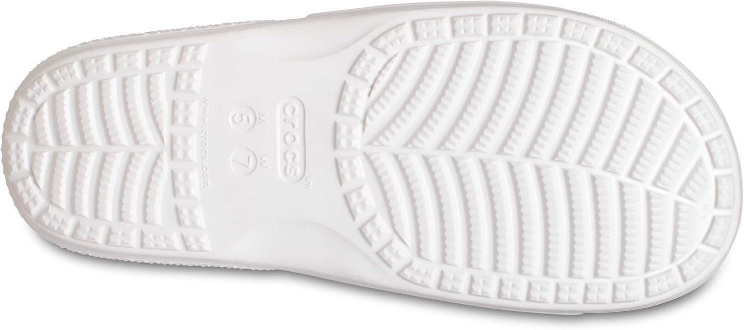 image:imageCrocs Unisex Adult Graphic Slide SandalChaiWhite