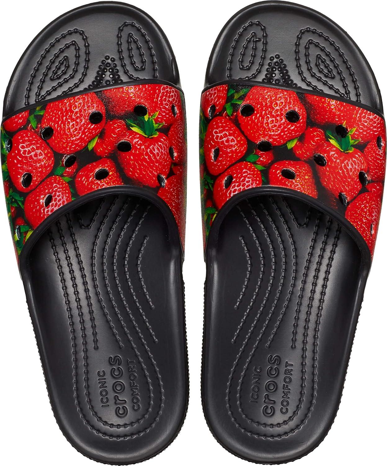 image:imageCrocs Unisex Adult Graphic Slide SandalRedBlack