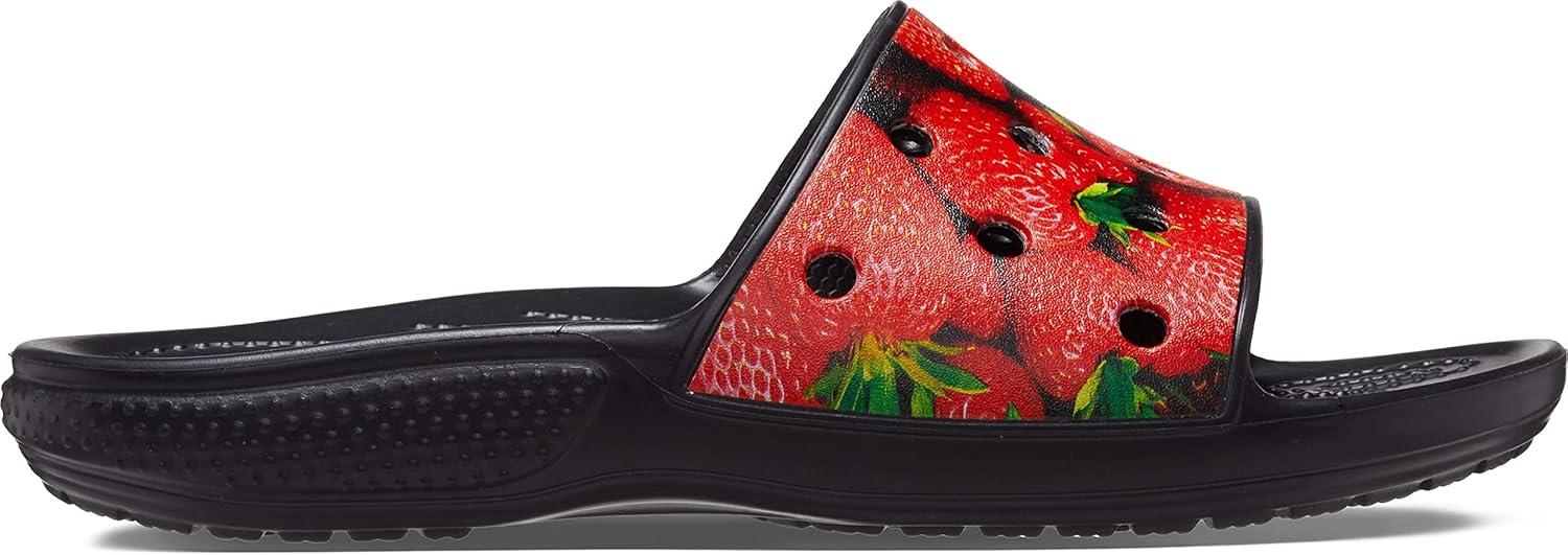 image:imageCrocs Unisex Adult Graphic Slide SandalRedBlack