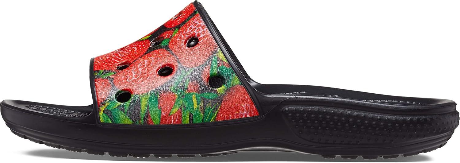 image:imageCrocs Unisex Adult Graphic Slide SandalRedBlack