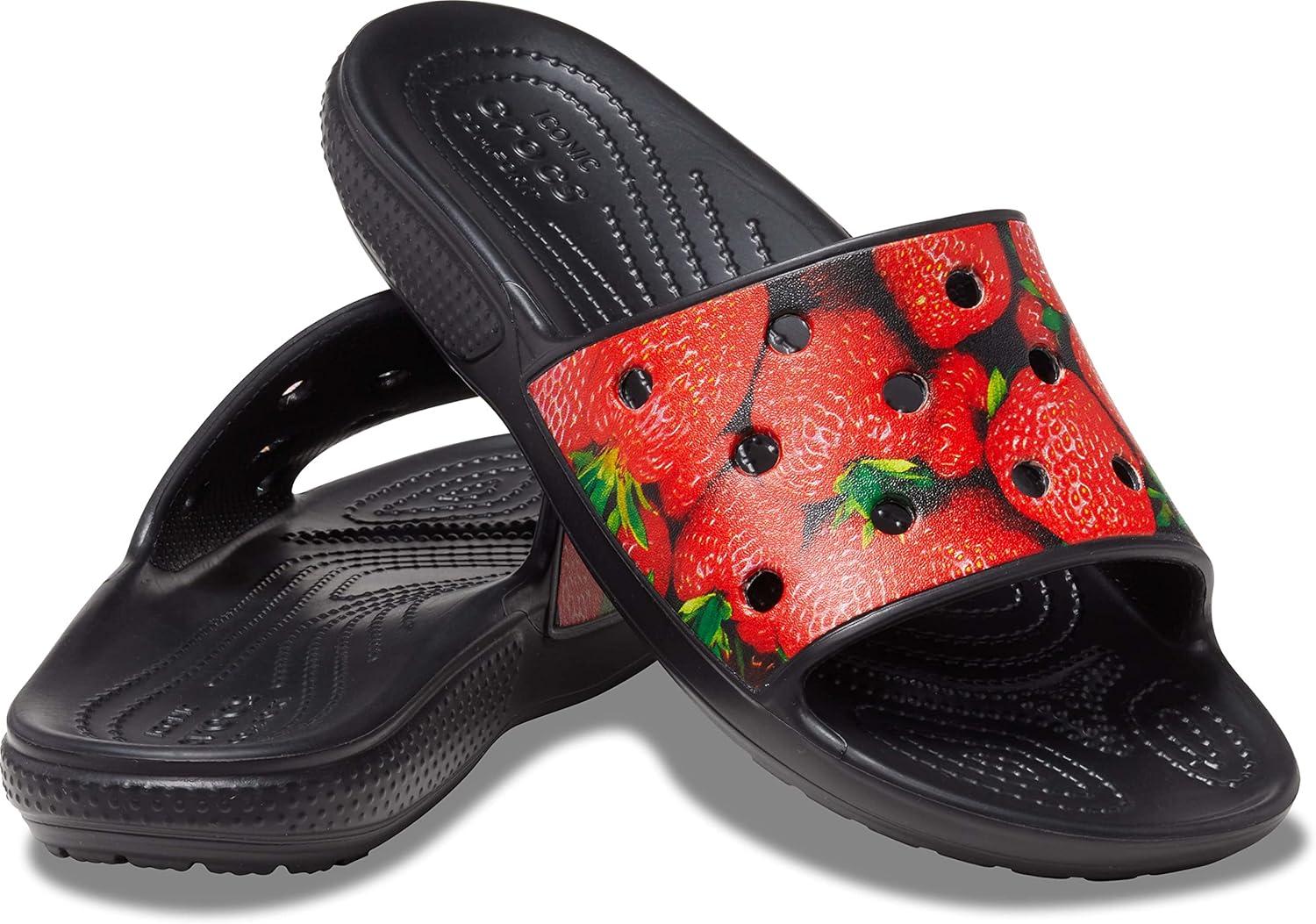 image:imageCrocs Unisex Adult Graphic Slide SandalRedBlack