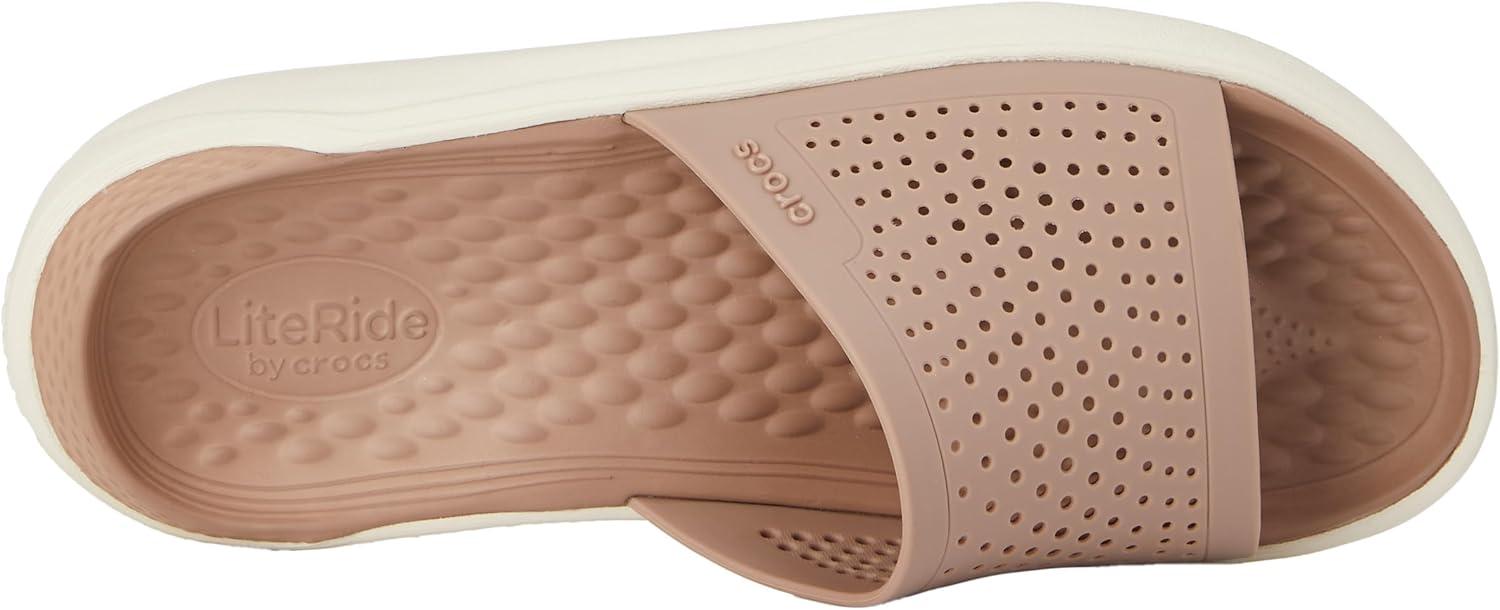 image:imageCrocs Unisex LiteRide SlideLatte Stucco