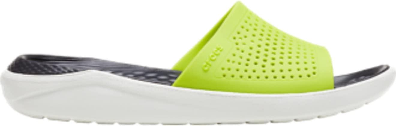 image:imageCrocs Unisex LiteRide SlideLime Punch Almost White