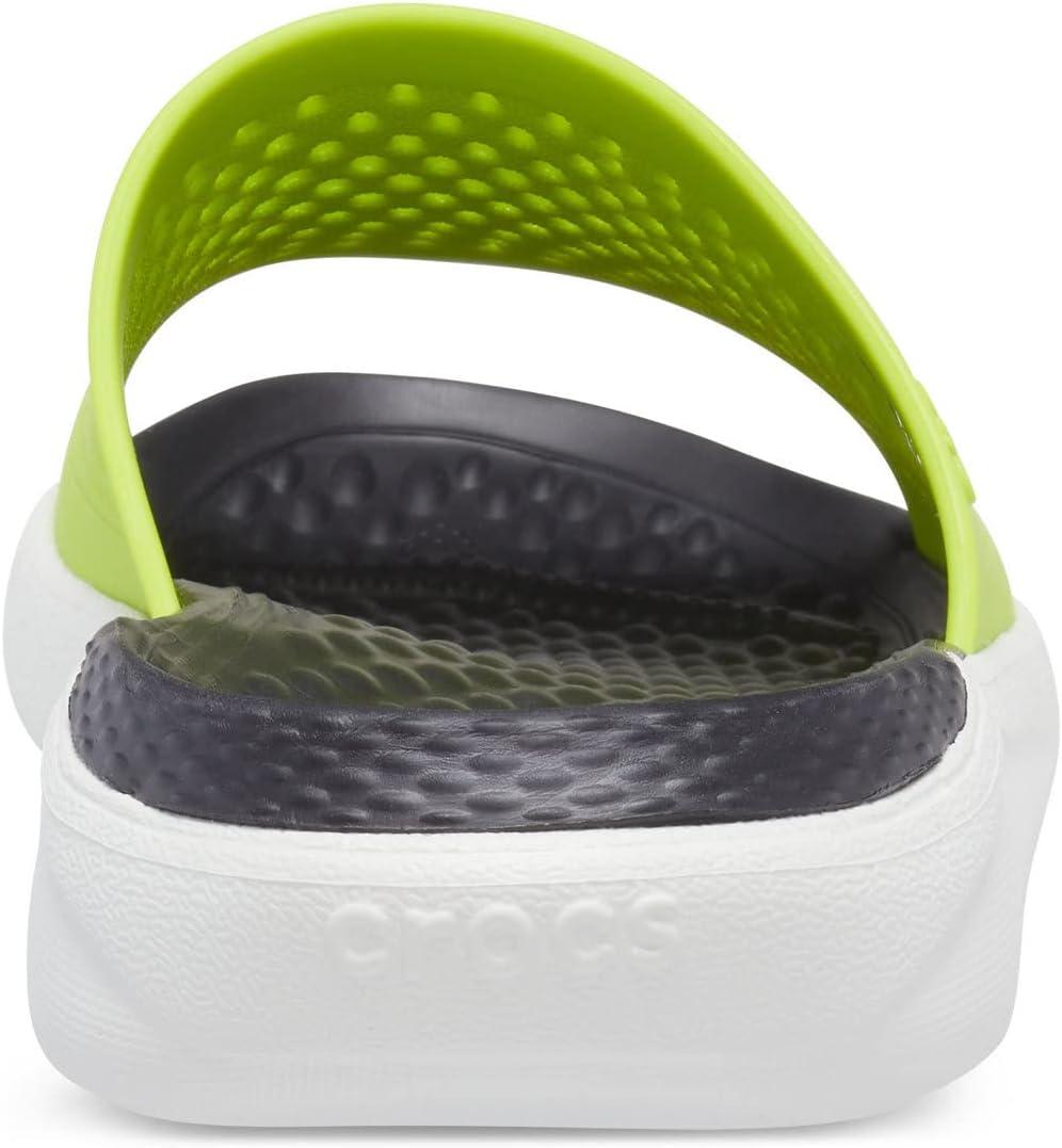 image:imageCrocs Unisex LiteRide SlideLime Punch Almost White
