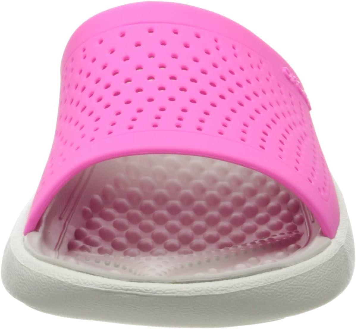 image:imageCrocs Unisex LiteRide SlidePink Electric Pink Almost White 6qv