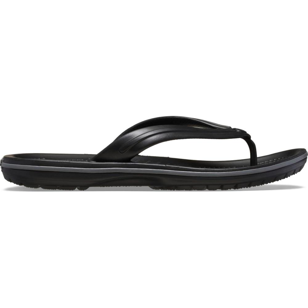 image:imageCrocs Unisex Adult Crocband Flip Flop SandalBlack Slate Grey
