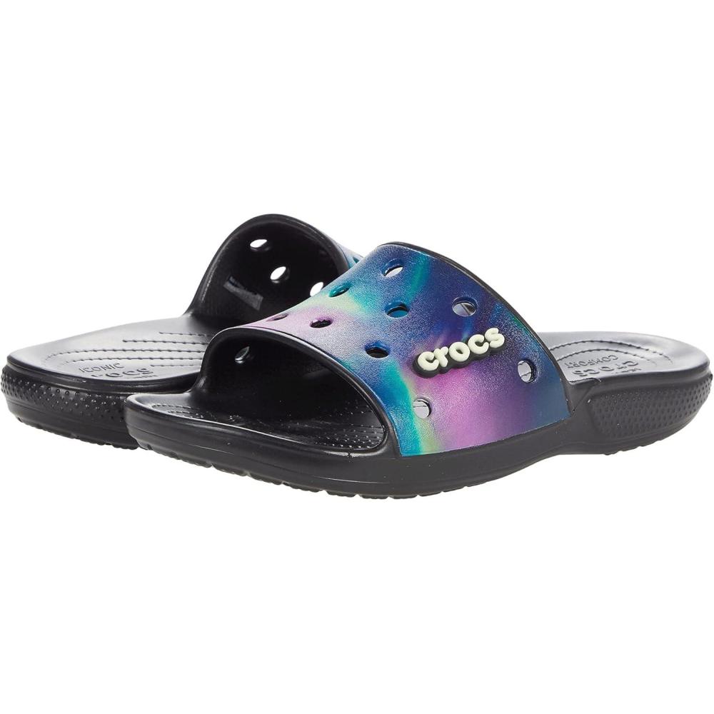 image:imageCrocs Unisex Adult Graphic Slide SandalMultiBlackout of This World